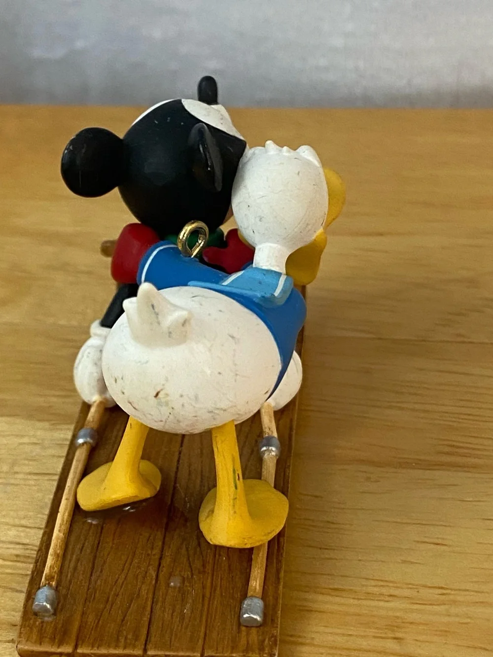 Vintage 1998 Runaway Toboggan Disney Mickey & Co Hallmark Keepsake Ornament Set